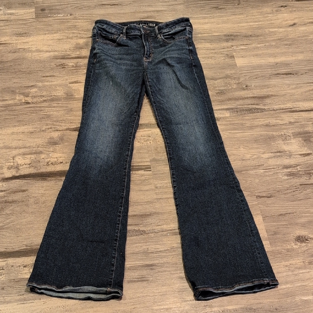 AE Dark Blue Flare Jeans